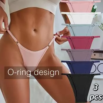 3 шт./компл. хлопковые трусики для женщин, трусы-бикини с низкой талией M-2XL, женское нижнее белье, женские мягкие однотонные трусы, новое нижнее белье M