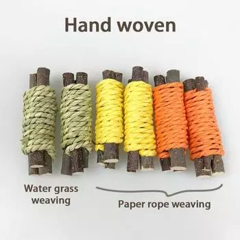 3 шт./компл. игрушка для жевания кролика, органическая натуральная игрушка из яблока, дерева, травы, торта, домашнего кролика, игрушка для скрежетания зубами для шиншилл, морских свинок, хомяков