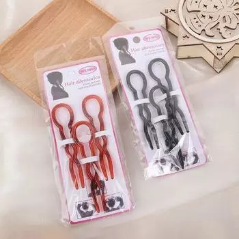 3 шт./компл. инструменты для укладки волос женские круглые U-образные волнистые заколки для волос модные DIY французские заколки для волос чёрный