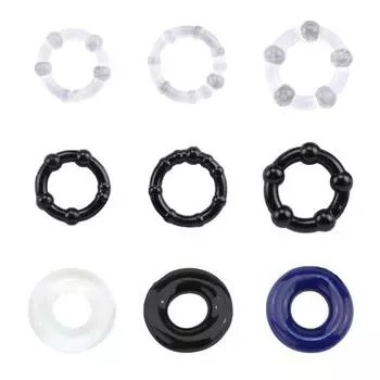 3 шт./компл. кольцо для пениса с бусинами, кольцо для пениса, мужская задержка эякуляции, прочное силиконовое кольцо для эрекции, секс-игрушки для мужчин и взрослых