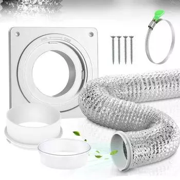3 шт./компл. Комплект для подключения вентиляционного отверстия сушилки, вытяжной вентилятор, простая установка и удаление настенного вентиляционного воздуховода