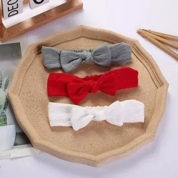 3 шт./компл., комплект повязок на голову для девочек, декор с бантом, повязка на голову, веревка для волос, детские головные уборы для малышей, милая повязка для волос, аксессуары для волос