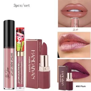3 шт./компл. красивая девушка мечта цвет хамелеон бриллиантовый блеск для губ матовая помада водостойкая стойкая помада 269