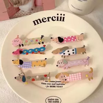 3 шт./компл., милые заколки для волос с собаками из мультфильма, милые забавные детские заколки, головные уборы, аксессуары для волос для девочек и детей