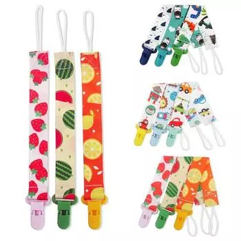 3 шт./компл., милый мультяшный пустышка, детский зажим для соски, держатель-цепочка, пустышка для прорезывания зубов 1#