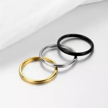 3 шт./компл. модные очаровательные ювелирные кольца из нержавеющей стали 6