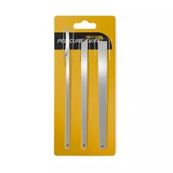 3 шт./компл. набор ножей для педикюра, профессиональные инструменты для ухода за вросшими ногтями, кусачки для ногтей из нержавеющей стали, набор для удаления кусачек