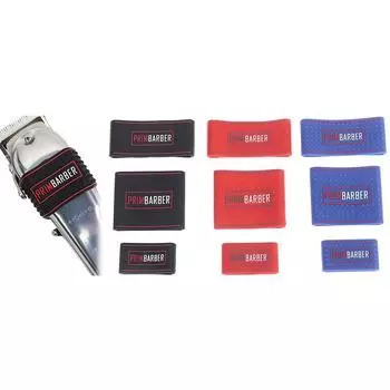 3 шт./компл., нескользящие парикмахерские машинки для стрижки, ручки, рукав, держатель для машинки для стрижки волос, крышка красный