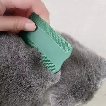 3 шт./компл. Пластиковая расческа для вычесывания блох и вшей для собак и кошек, расческа с мелкими зубьями белый