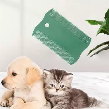 3 шт./компл. Пластиковые расчески для волос от вшей для кошек, двухсторонние расчески для ухода за домашними животными для чистки волос белый