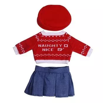 3 шт./компл., популярная 18-дюймовая американская кукла для девочек, одежда/одежда для куклы, шляпа, свитер и юбка