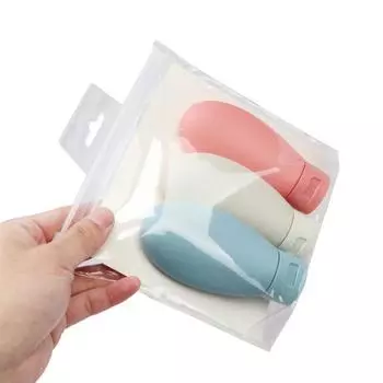 3 шт./компл. портативный набор многоразовых бутылок для путешествий, шампунь с эссенцией, бутылка для мытья тела, контейнер, компактная бутылка для хранения в самолете 60ml 3pcs