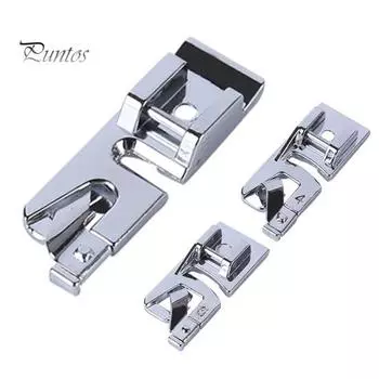 3 шт./компл., прижимная лапка для домашней швейной машины с прокатанным краем для Brother Singer 3pcs