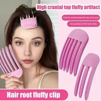3 шт./компл. пушистая расческа для волос, бигуди, натуральная выпуклая расческа, зажим для объема, портативная, дорожная, 3/6 зубцов, лоб, челка, укладка, расческа B