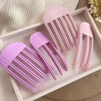 3 шт./компл. пушистая расческа для волос с зажимом для волос, бигуди, натуральный объемный гребень