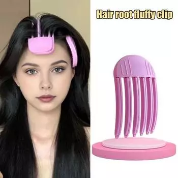 3 шт./компл. пушистая расческа для волос, бигуди, натуральная выпуклая расческа, зажим для объема, портативная, дорожная, 3/6 зубцов, лоб, челка, укладка, расческа для женщин и девочек B