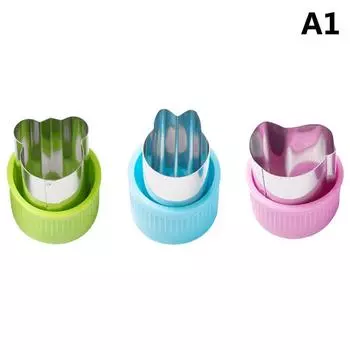 3 шт./компл. резак для овощей в форме звезды в форме сердца с пластиковой ручкой, портативные инструменты для приготовления пищи