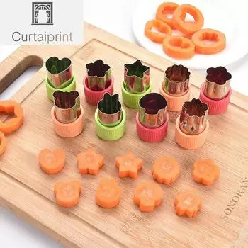 3 шт./компл. резак для овощей в форме сердца с пластиковой ручкой, портативные инструменты для приготовления пищи, инструменты для резки фруктов из нержавеющей стали, кухонные гаджеты A set