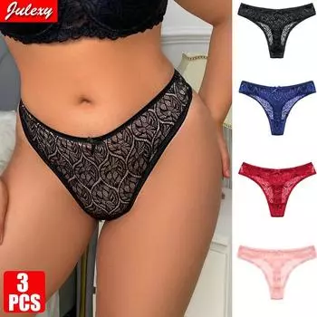 3 шт./компл., сексуальные брюки больших размеров, золотые ажурные стринги для полных женщин, кружевные стринги большого размера, сексуальное женское белье, женское нижнее белье 1XL