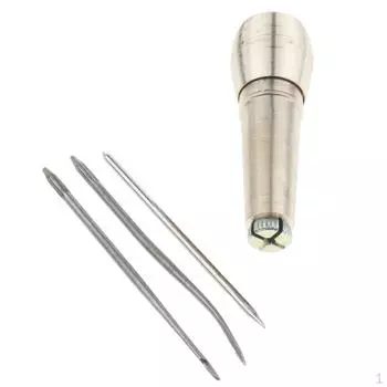 3 шт./компл., шило с медной ручкой, ручное шило, инструменты для ремонта обуви