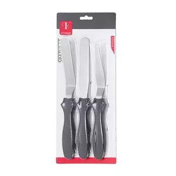 3 шт./компл., шпатель для крема из нержавеющей стали, скребок для торта, более гладкий мастихин, украшение торта