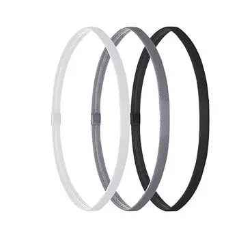 3 шт./компл., силиконовая нескользящая повязка на голову, эластичная повязка на голову унисекс, спортивный комплект повязок для волос для фитнеса