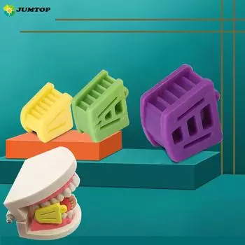 3 шт./компл. стоматологический открыватель рта окклюзионная накладка опора для зубов резиновый ретрактор латексный размер S/M/L зубной стоматологический материал S/M/L зелёный/фиолетовый