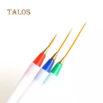 3 шт./компл., тонкий лайнер для дизайна ногтей, декор, живопись, рисунок, сделай сам, кисть для ухода за ногтями 17#