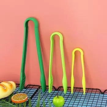 3 шт./компл., удобная ручка, папка для еды, многофункциональные щипцы из полипропилена, щипцы для жарки салатов на гриле для кухни зелёный