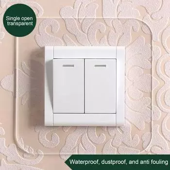 3 шт./компл. защитная крышка переключателя, прозрачная акриловая самоклеящаяся современная панель переключателя 36925, настенная