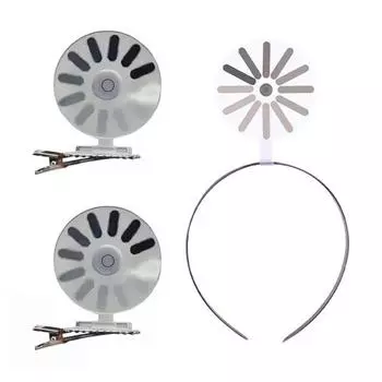 3 шт./компл. Женская повязка на голову с дизайном Загрузка мозга , заколка для волос, юмористическое выражение, заколки для волос, символ загрузки, обруч для волос, аксессуары для волос 1 Set