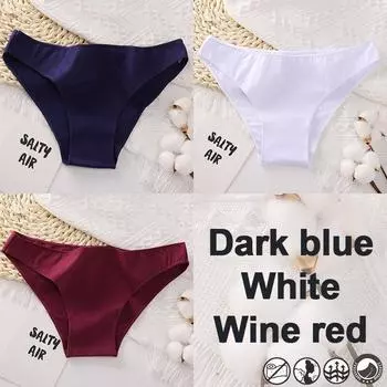 3 шт./компл. женские трусики, трусы-бикини, хлопковое нижнее белье, сексуальное женское белье, трусики M-XXL, женские трусы, однотонные трусики для девочек M
