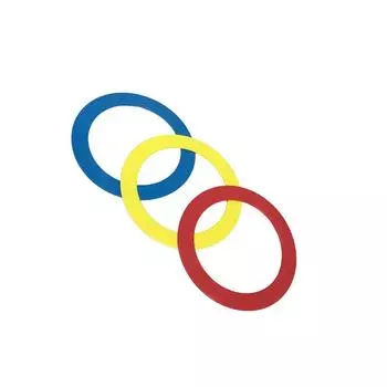 3 шт./компл. жонглирование акробатика метание кольцо браслет реквизит рука клоун игрушка синий красный желтый развитие интеллекта упражнение