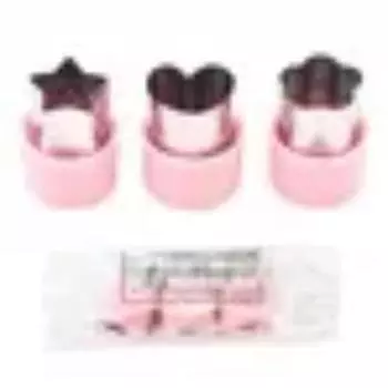 3 шт./компл. Звезда Сердце Цветок Форма Овощерезка Пластиковая Ручка Портативная Нержавеющая Сталь Нарезка Фруктов Кухонные Гаджеты