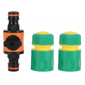 3 шт. / Комплект американского типа, шаровой кран включения/выключения, садовый шланг, быстрые соединители, комплект для ремонта шланга G1/2