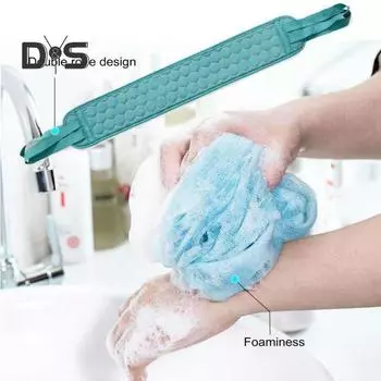 3 шт./комплект банное полотенце спина скраббер мочалка грязевая варежка шарик для ванны удлиненный ремешок увлажняющие перчатки полный набор для ванны