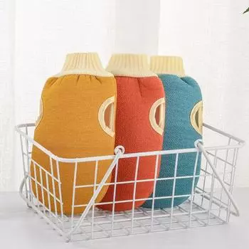 3 шт./комплект банный набор двухстороннее банное полотенце с сильной щетиной грязевая перчатка банный набор полотенец для мытья набор полотенец скраб для тела инструмент для глубокой очистки жёлтый