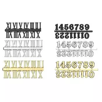 3 шт. комплект часов с цифрами, арабские и римские цифры, стрелки, кварцевые цифровые часы «сделай сам» Arabic numerals