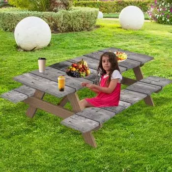 3 шт./комплект чехлов для уличных столов и стульев с принтом, водонепроницаемые, с противоскользящей эластичной лентой, для кемпинга, грязеотталкивающие, защитные чехлы для столов, скамеек для пикников, патио H