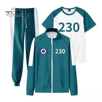 3 шт./комплект детский игровой костюм для косплея повседневный пиджак топ брюки спортивный костюм спортивная одежда в тон корейского сериала деревянный костюм человека 100 cm C синий