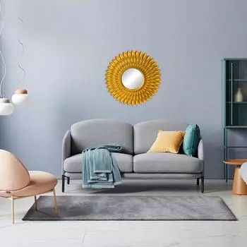 3 шт./комплект подвесное зеркало спальня круглые настенные зеркала наборы гостиная фон золотой подвесной зеркальный фон настенный декор для дома