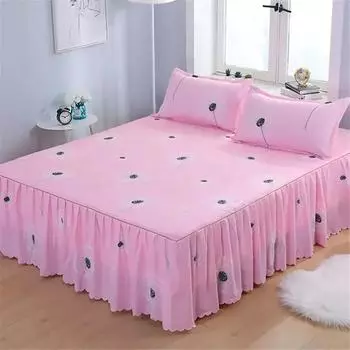 3 шт./комплект постельного белья, хлопковое покрывало, комплект с вышивкой, наволочки для двуспальной кровати размера King/Queen, простыня, чехол 1,2/1,5/1,8/2 м 3PCS 120cmx200cm