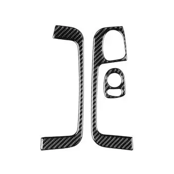 3 шт./комплект стильных наклеек на подлокотник двери автомобиля, гладкие наклейки из углеродного волокна, легкие для салона автомобиля за 500