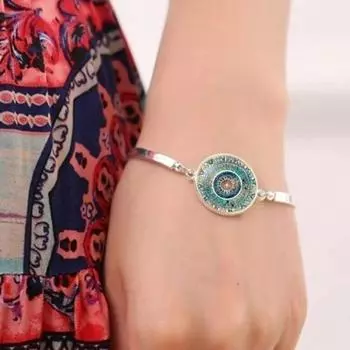 3 шт./комплект женский комплект ювелирных изделий винтажный этнический стиль зажим-лобстер регулируемая длина крючок серьги браслет ожерелье комплект для леди вечеринка повседневные украшения серебряный