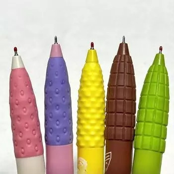 3 шт./кор. креативная гелевая ручка с запахом еды 0,5 мм, быстросохнущая, ручка для записей на экзамене, детский подарок, канцелярские принадлежности для школы Fruit чёрный