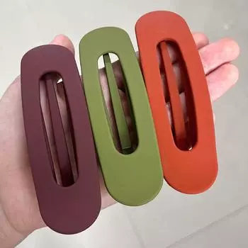 3 шт. Корейские матовые заколки для волос для женщин, большие матовые заколки-невидимки, большая клипса для челки, заколки-бабочки, аксессуары для волос для девочек, праздничные украшения