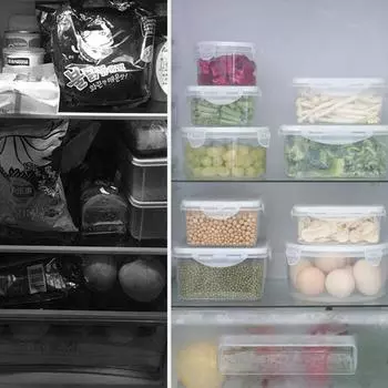 3 шт. коробка для хранения продуктов, коробка для хранения свежих продуктов, коробка для домашних хлопьев, герметичная коробка B