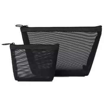 3 шт. косметичка дорожная черная косметичка органайзер сумки чехол