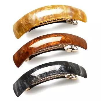 3 шт. красивые французские линии волос, простые ретро классические большие заколки на защелках, аксессуары для волос, большие заколки для волос для женщин