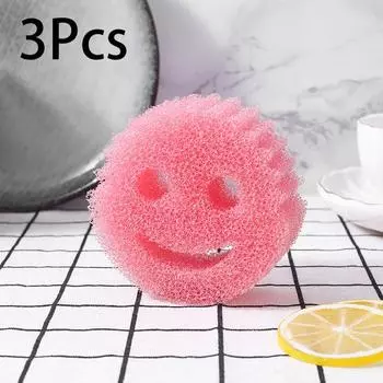 3 шт., креативная губка для мытья посуды, волшебная бытовая кухонная утварь, инструменты для чистки ванной комнаты, очищающая маслопоглощающая губка 3 PCS